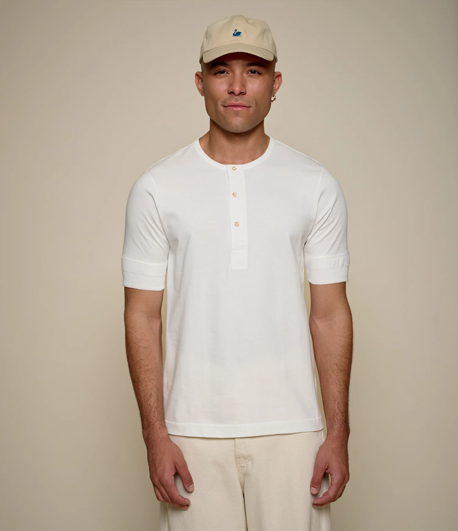 2M07 Mid-Century Machine Refined Fit Short Sleeve Henley