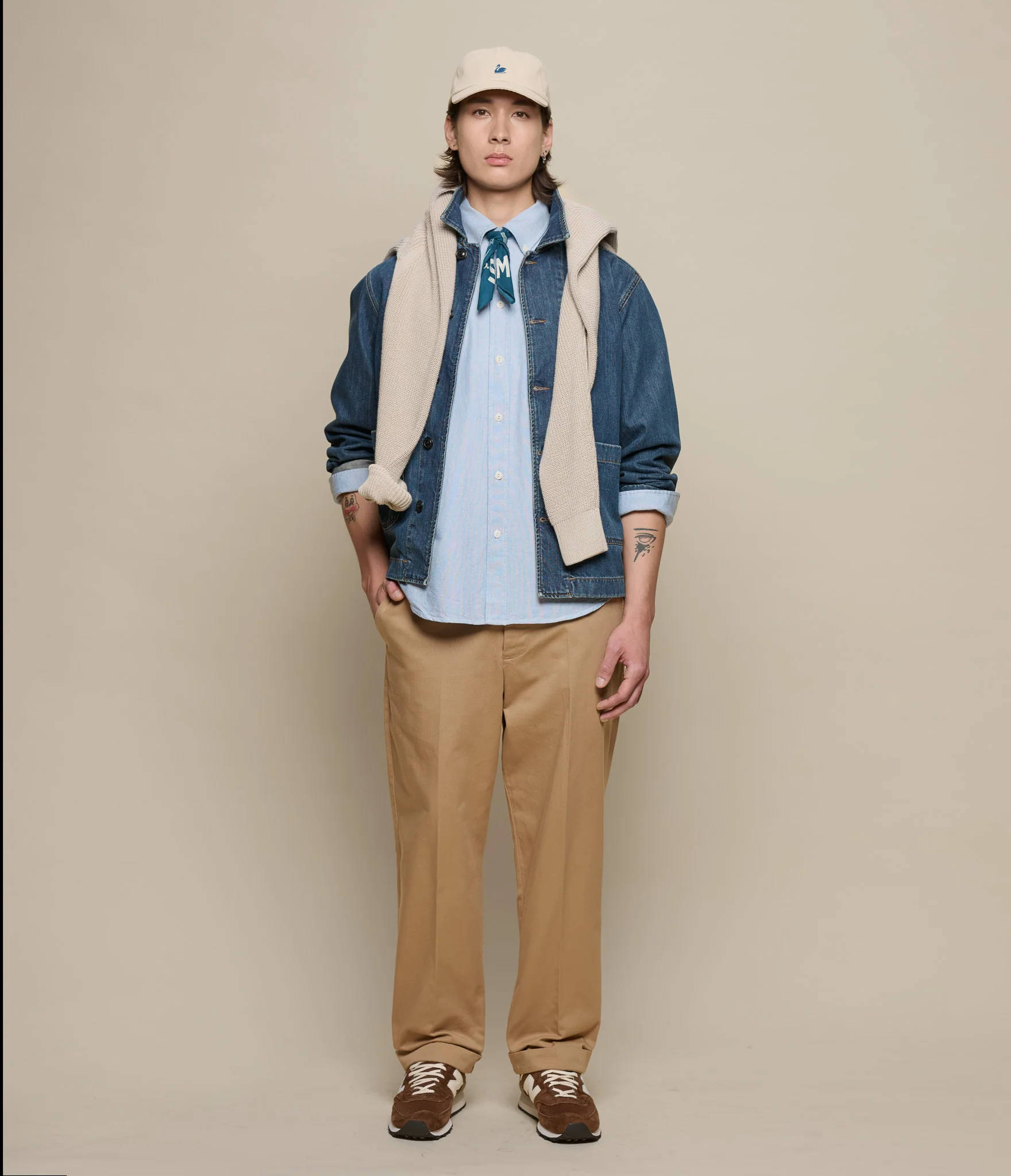 Button-Down Cotton Oxford Long Sleeve Shirt - Image 6