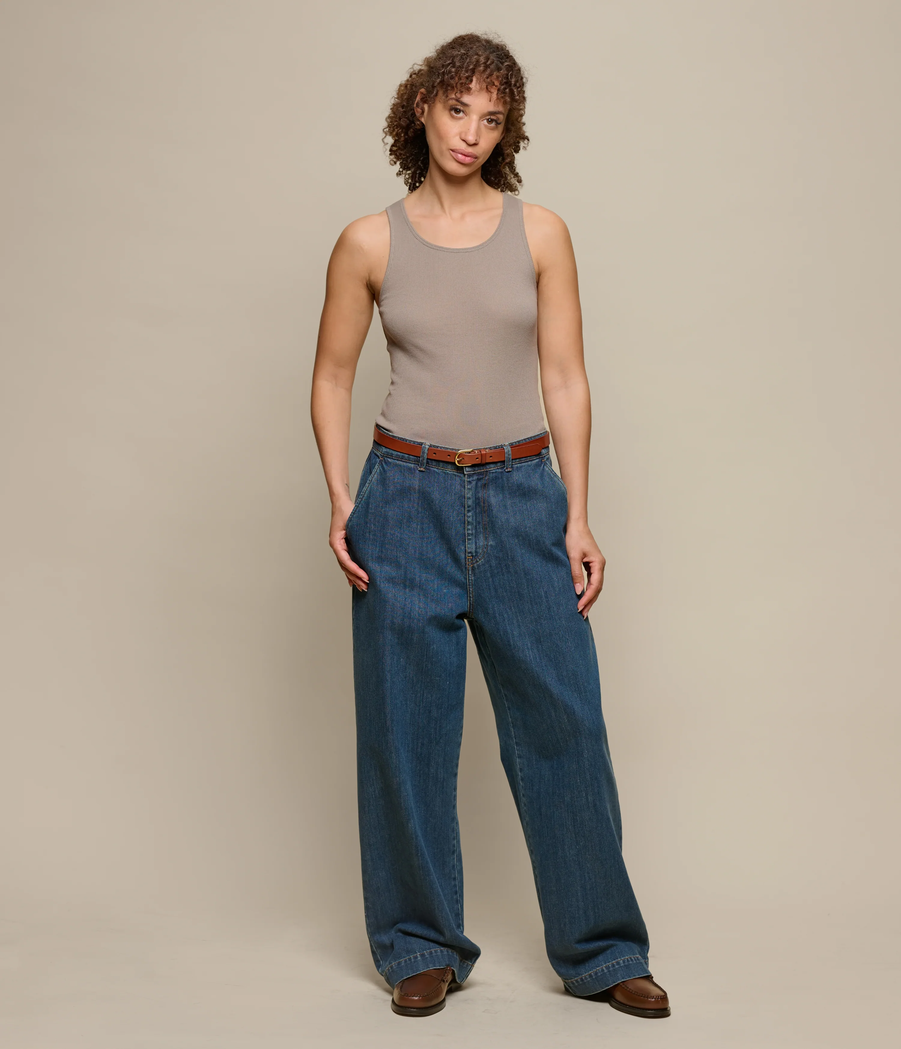 Fine Ribbed Cotton Women's Singlet - Image 4