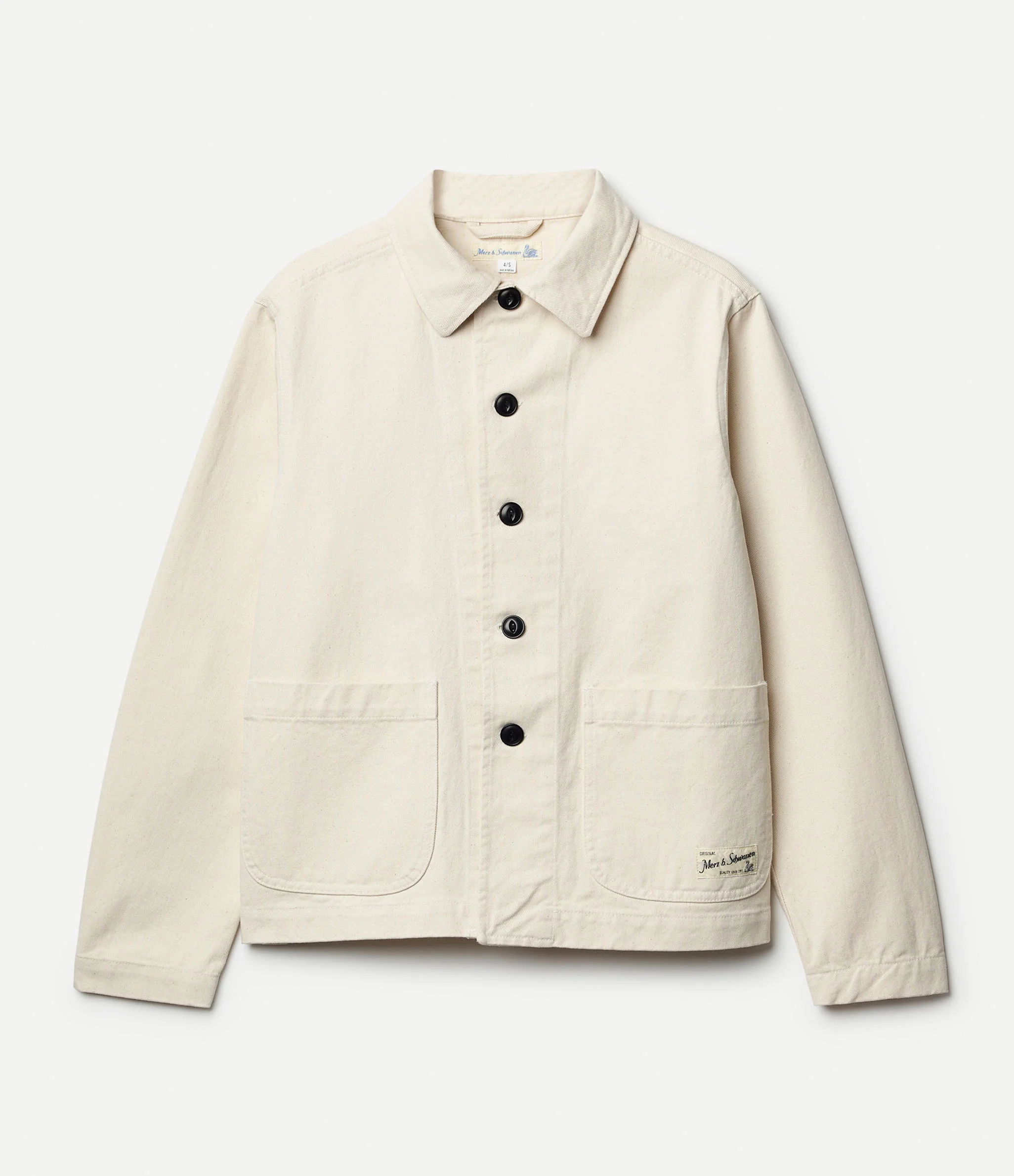 Cropped Worker's Cotton Twill Jacket - Image 3