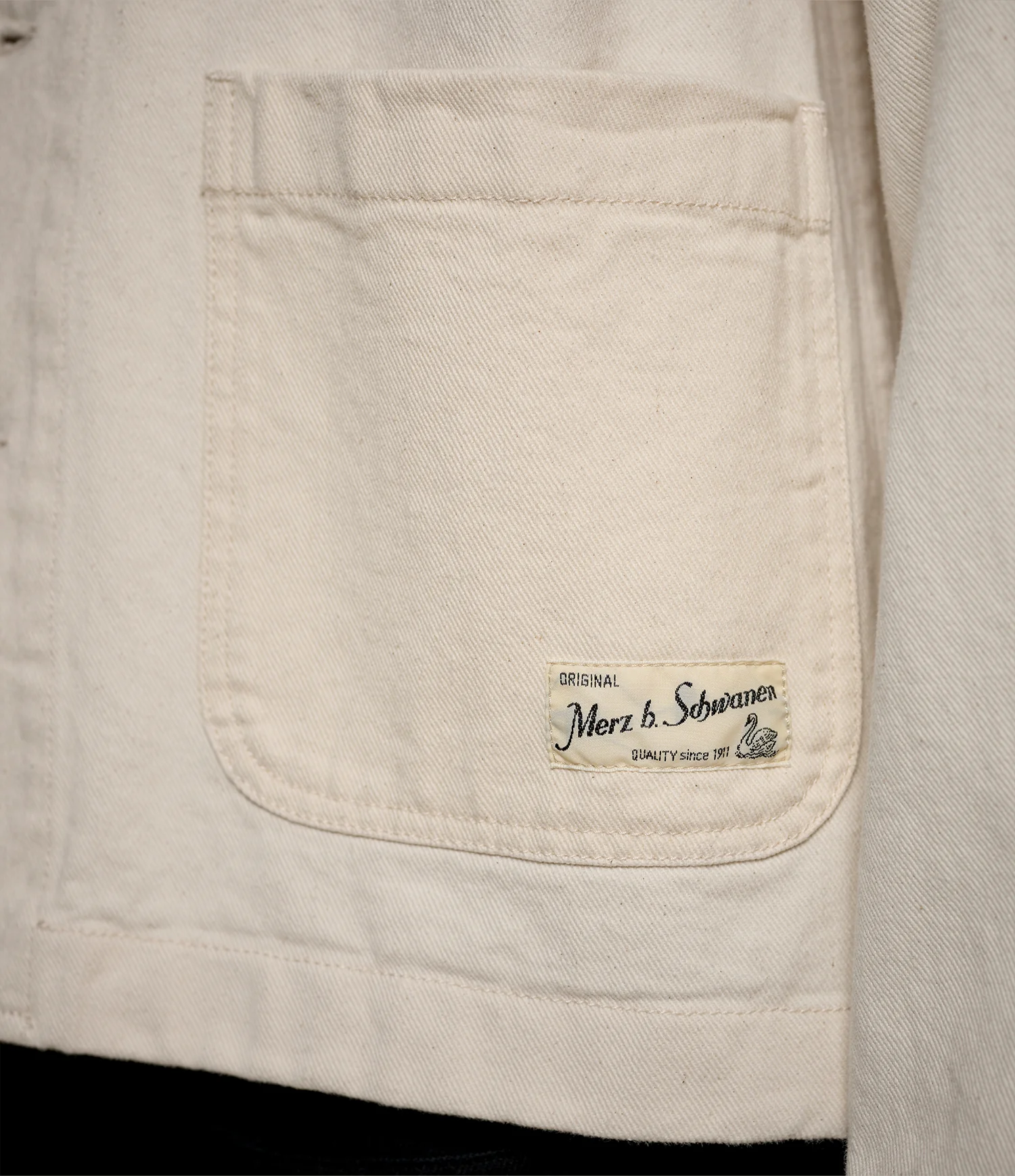 Cropped Worker's Cotton Twill Jacket - Image 4