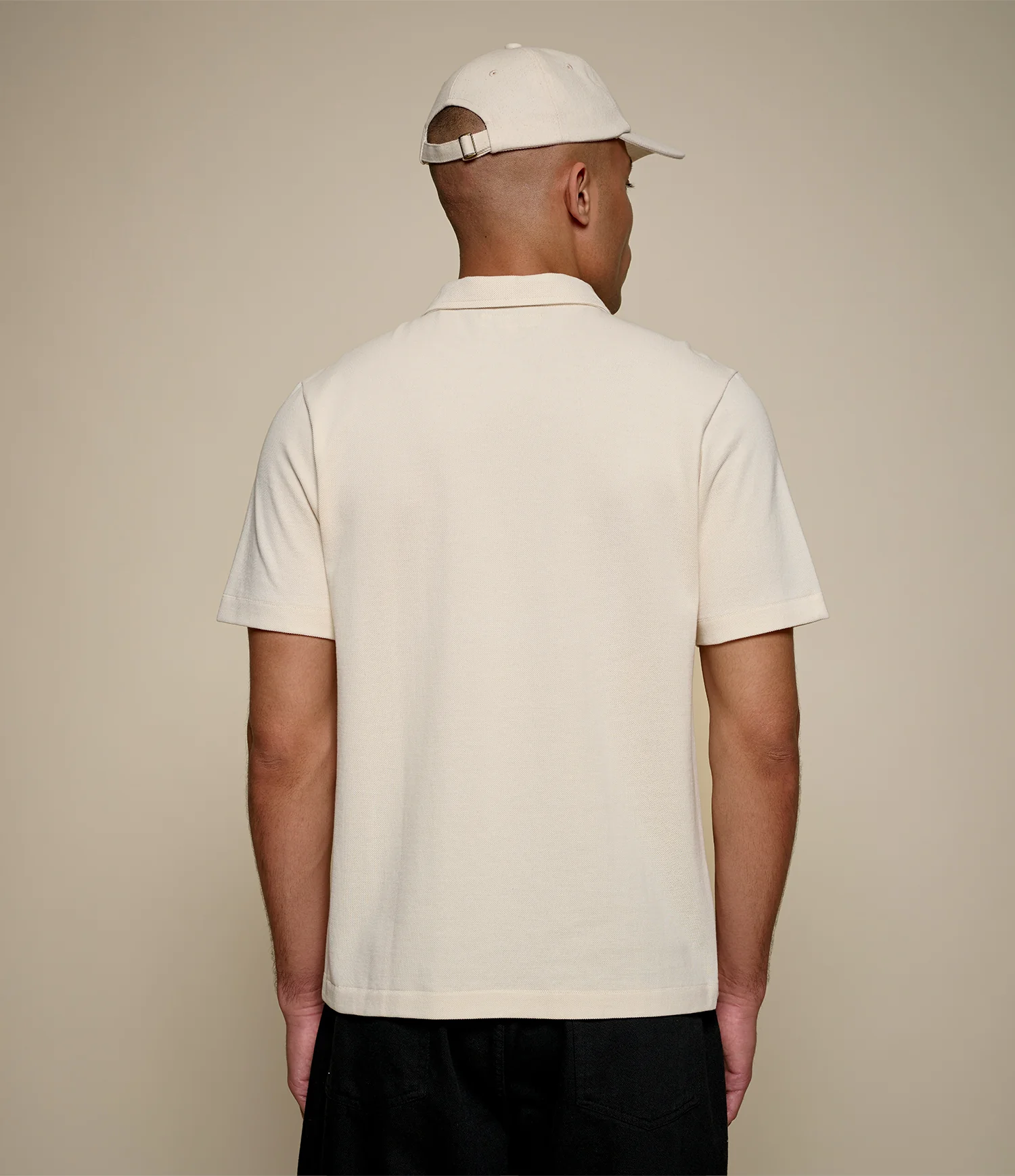 2PKPL Loopwheeled Relaxed Fit Pikée Short Sleeve Polo Shirt - Image 3