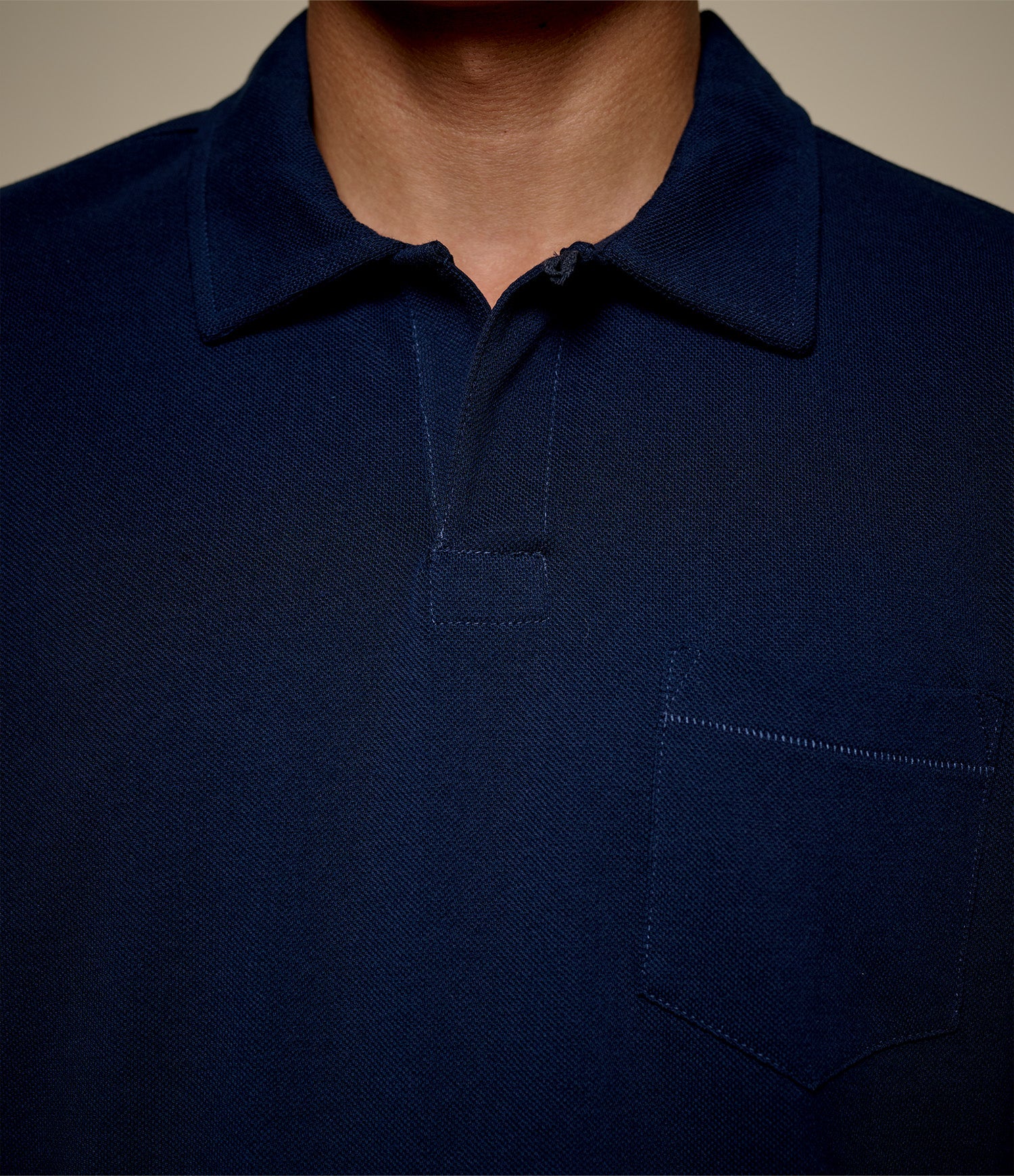 2PKPL Loopwheeled Relaxed Fit Pikée Short Sleeve Polo Shirt - Image 3