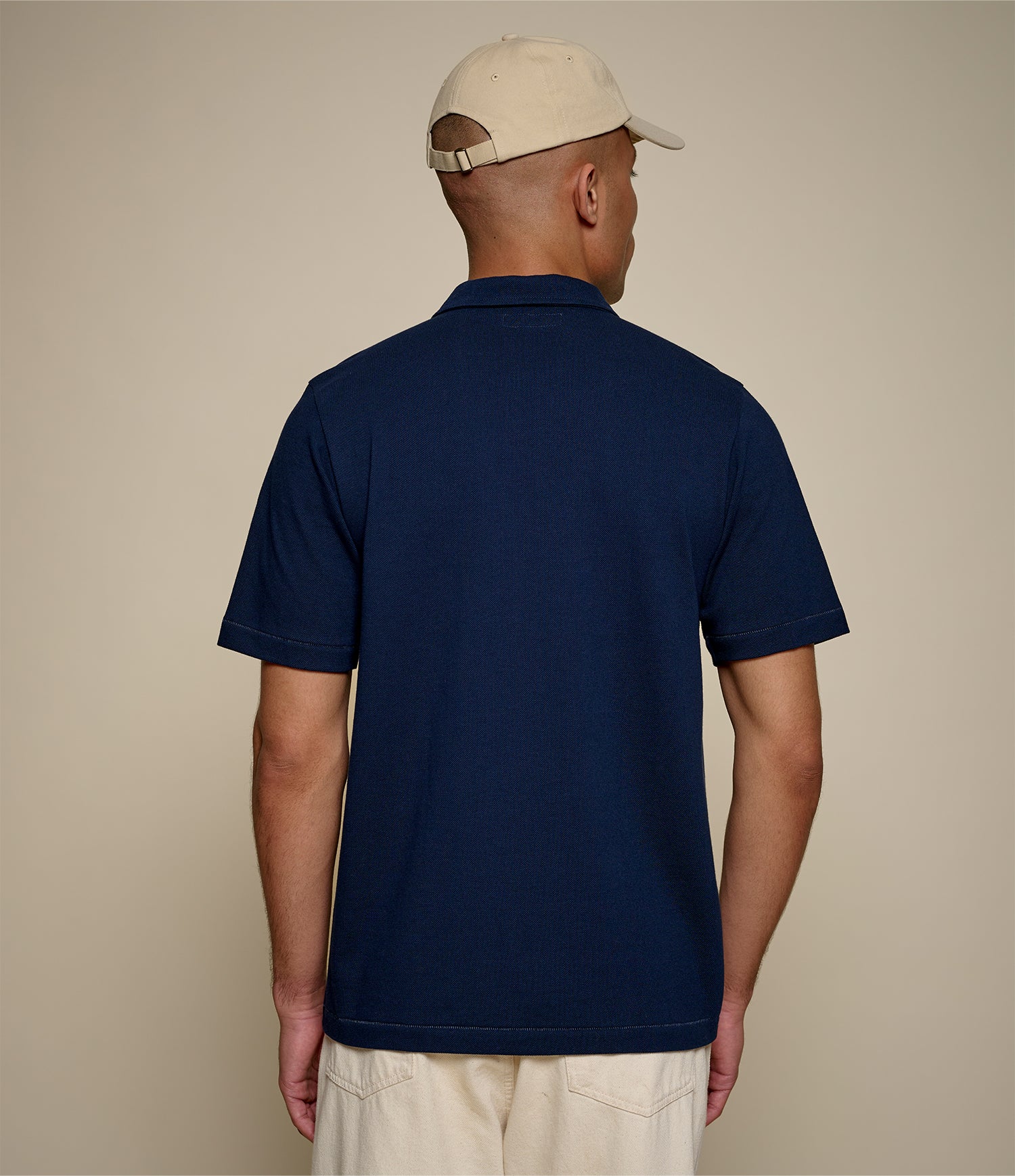 2PKPL Loopwheeled Relaxed Fit Pikée Short Sleeve Polo Shirt - Image 4