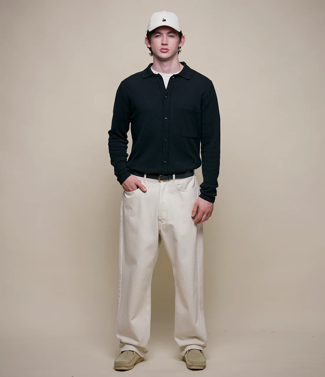 Merino Wool-Cashmere-Silk Long Sleeve Shirt - Image 5