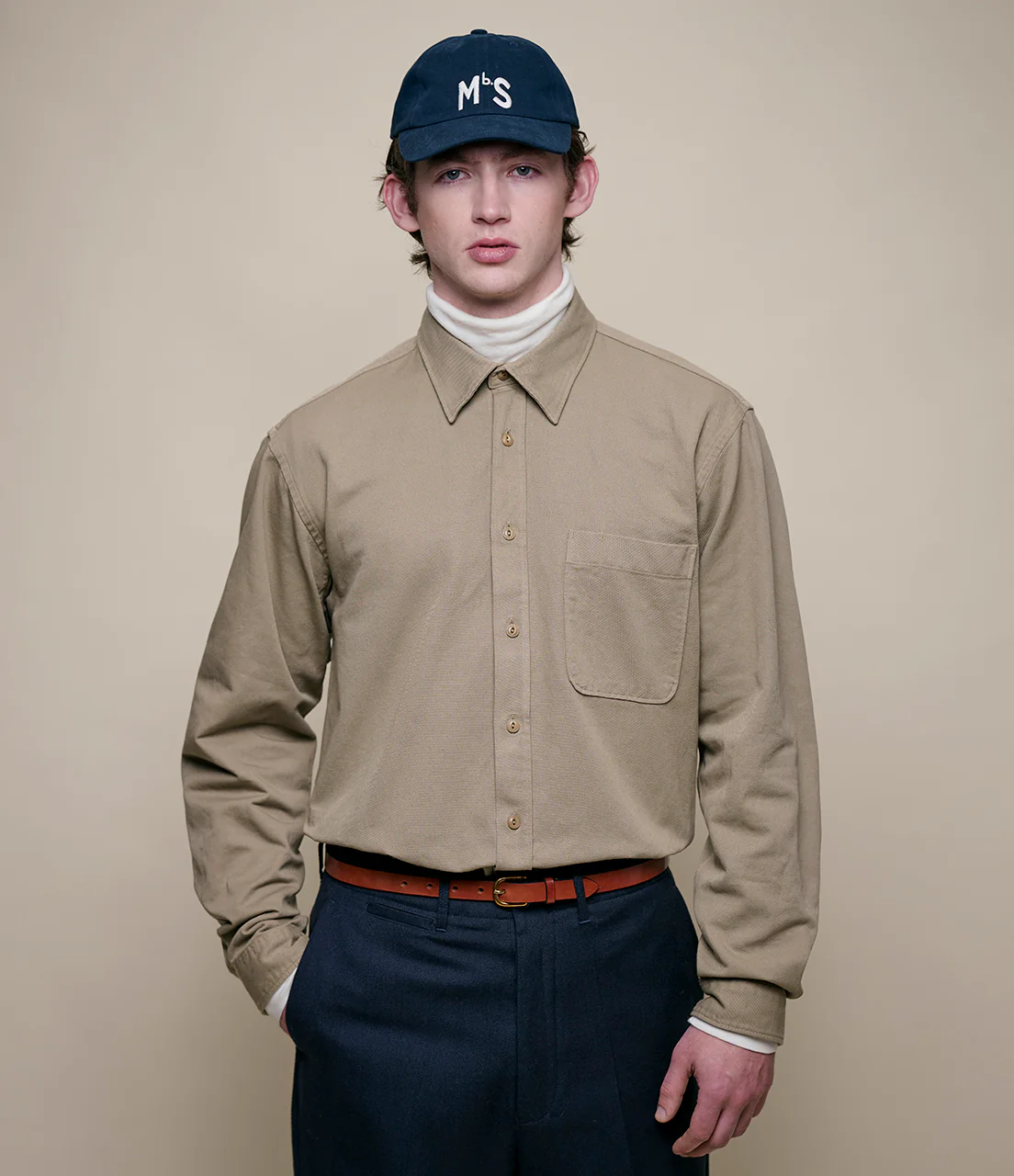 Sturdy Cotton Twill Long Sleeve Shirt - Image 4