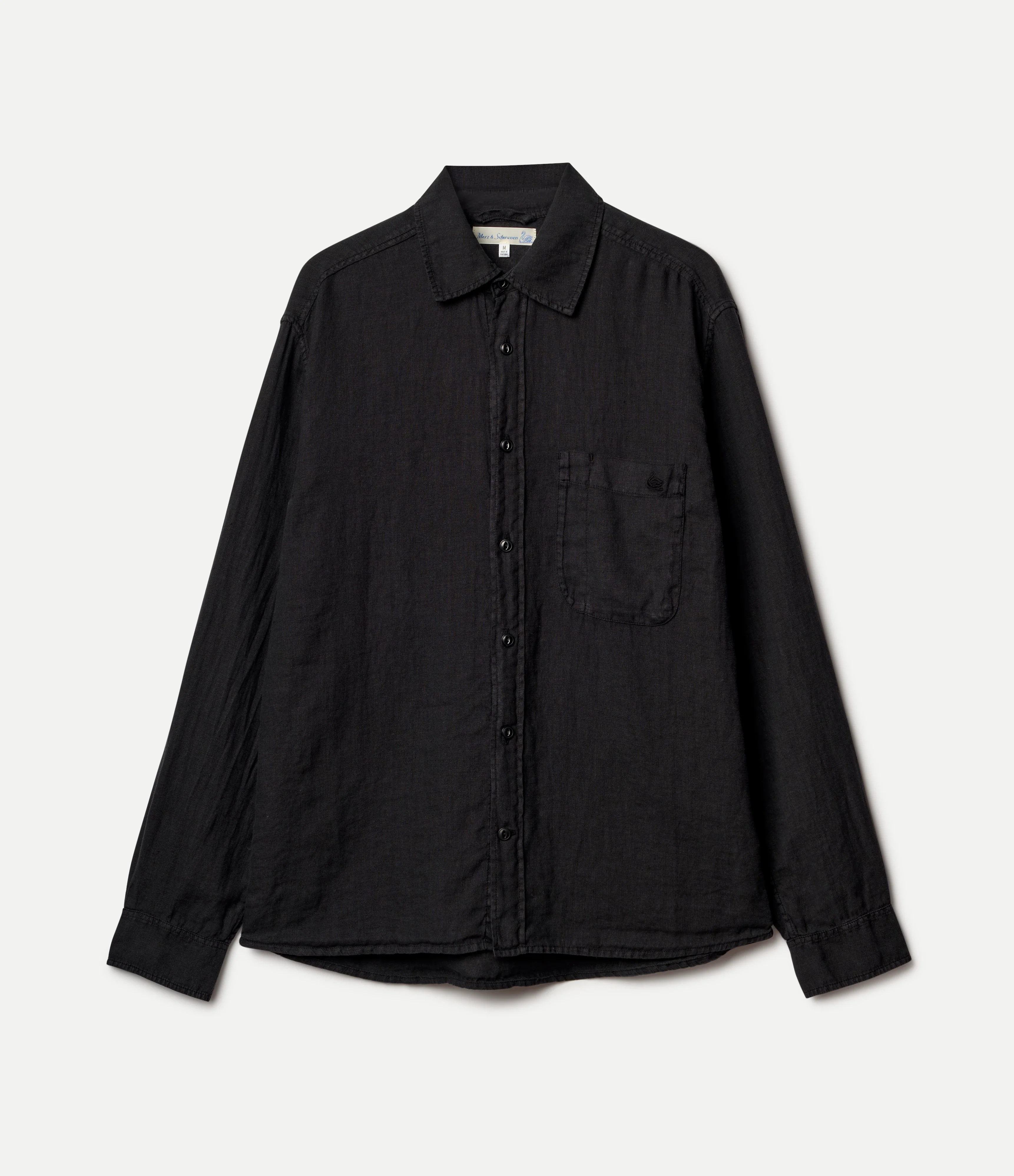 Relaxed Fit Linen Long Sleeve Shirt - Image 2