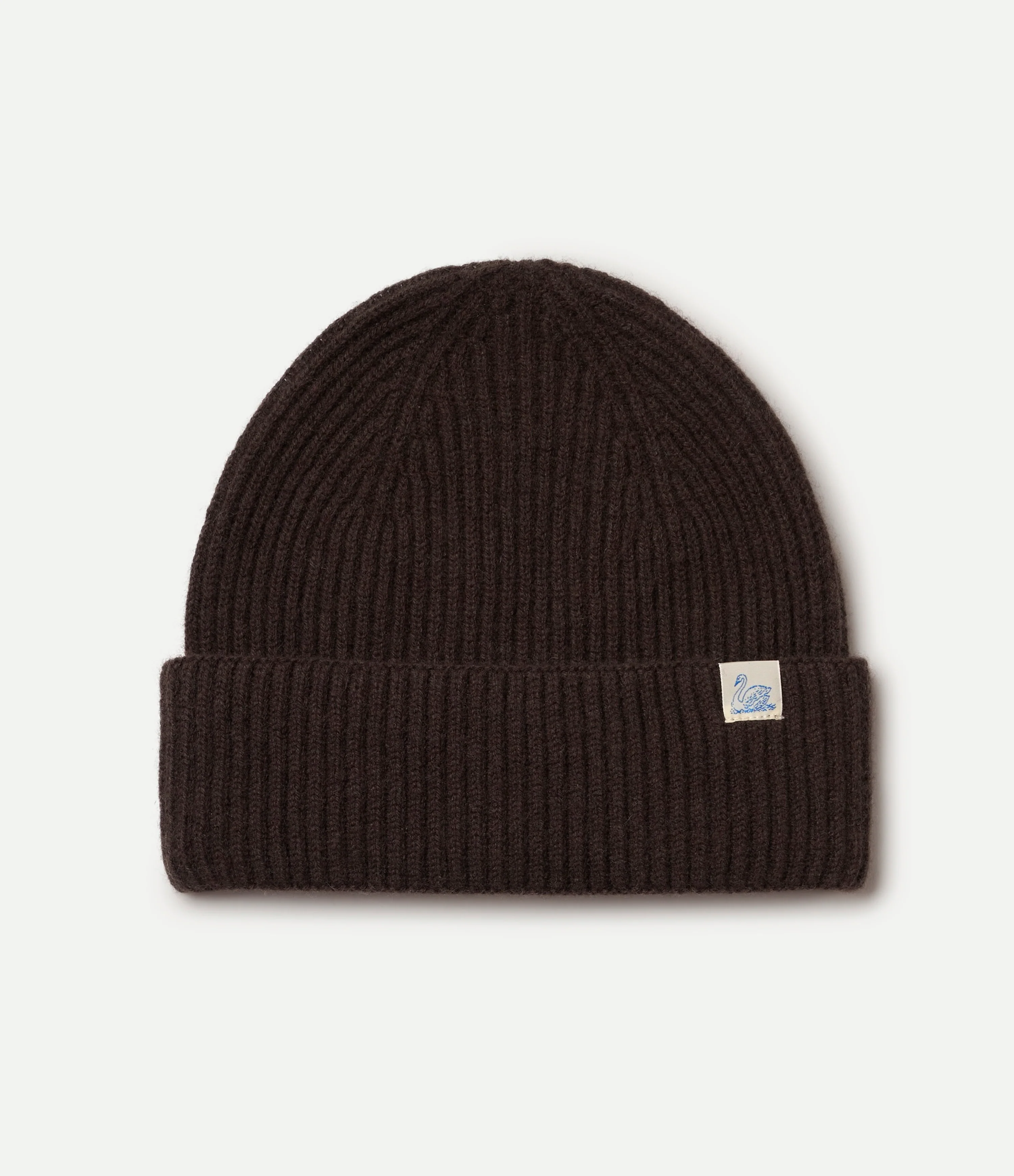 Ribbed Merino Wool-Cashmere-Silk Beanie