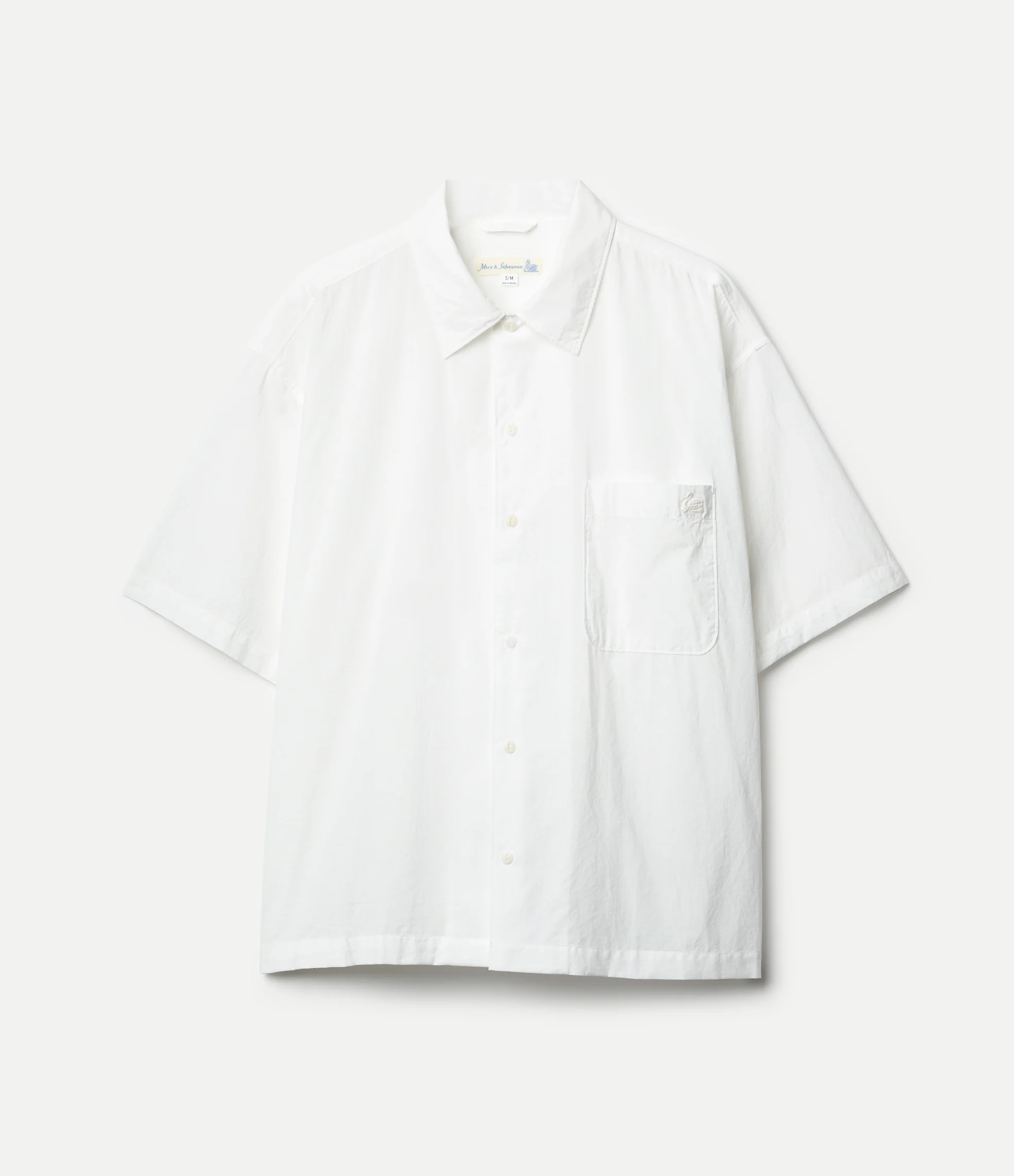 Lightweight Cotton Poplin Short Sleeve Shirt - Image 2