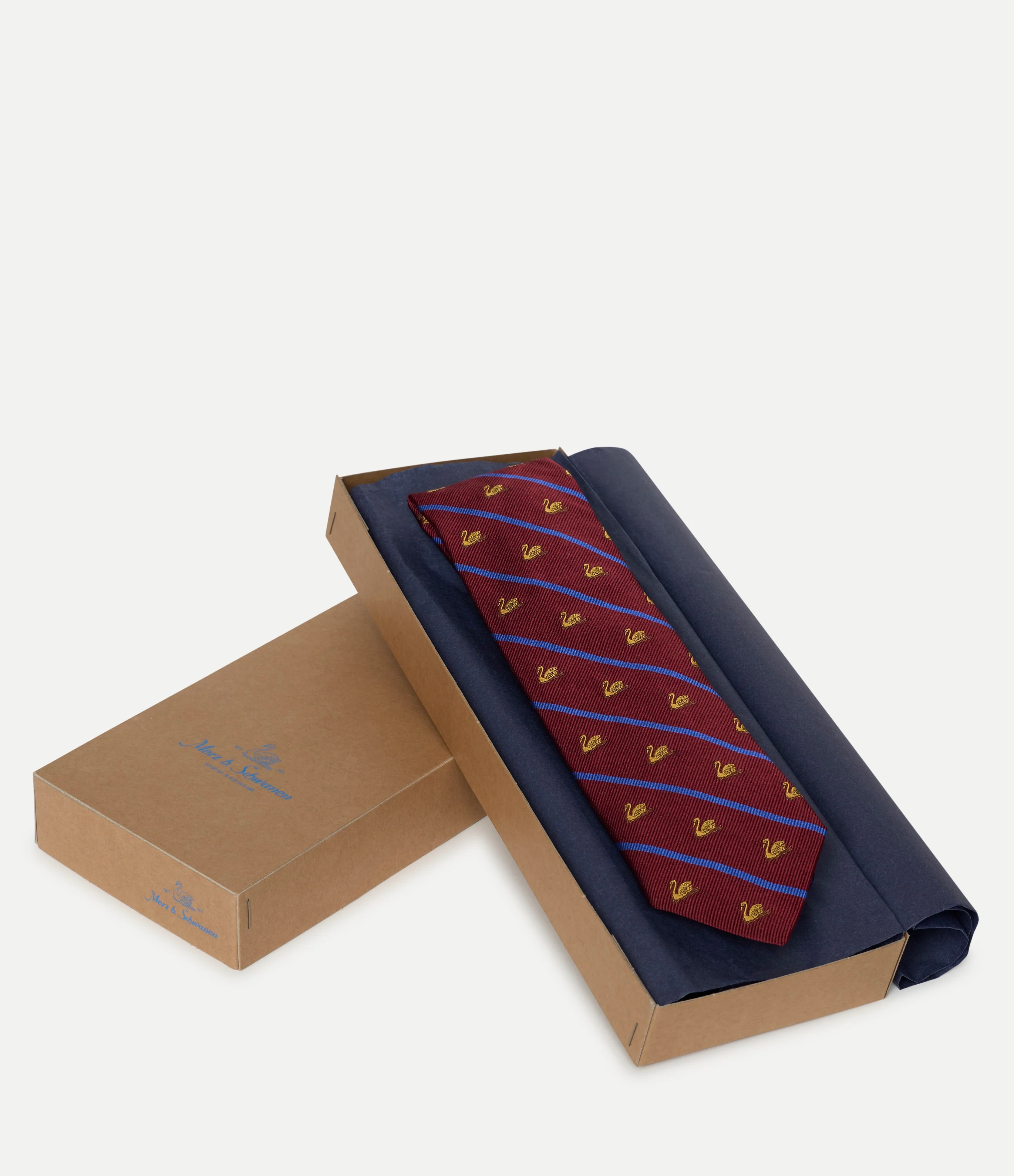 Silk Tie – Swan Drift - Image 2