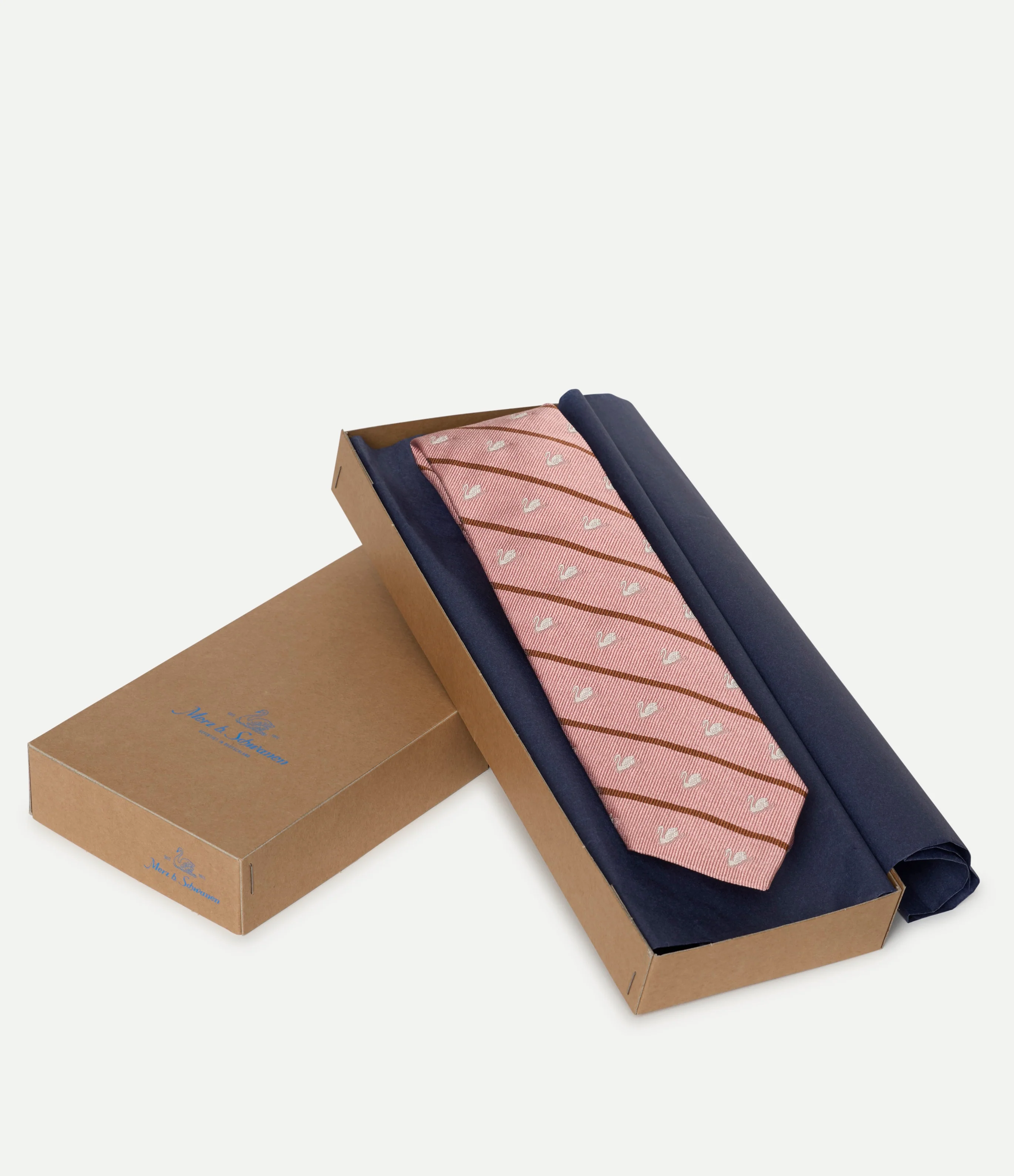 Silk Tie – Swan Drift - Image 2