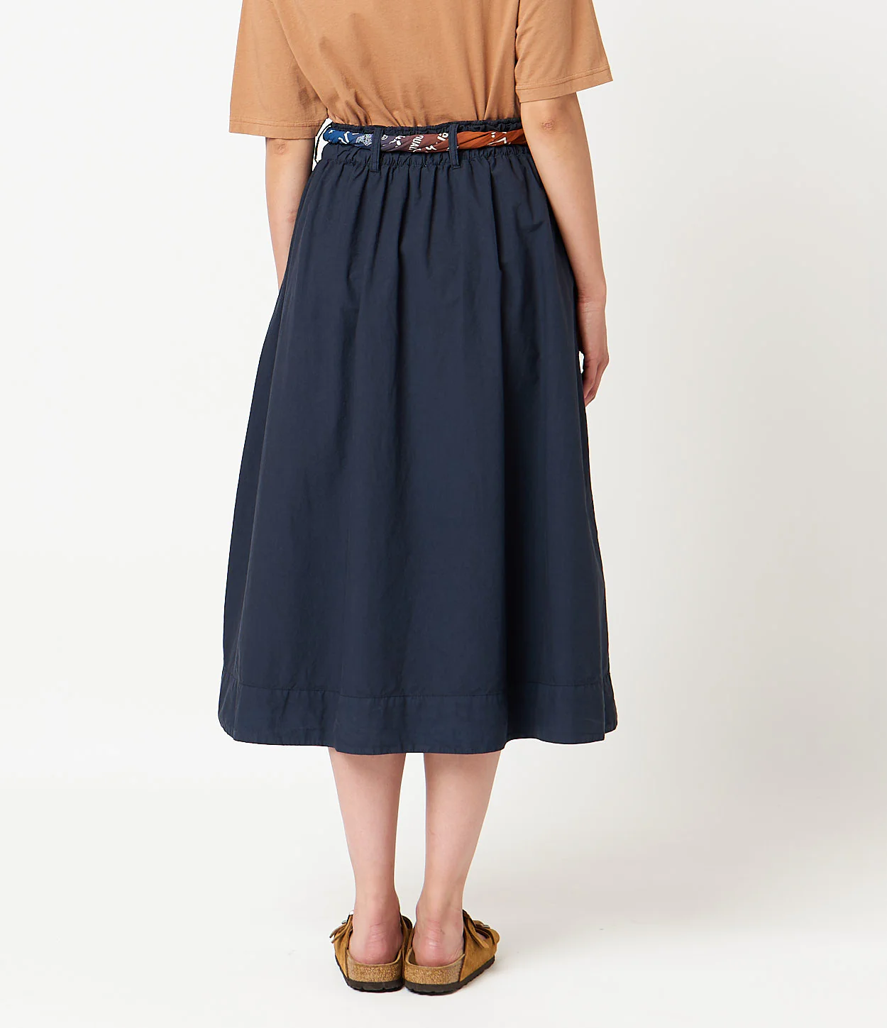 Relaxed Cotton Poplin Skirt - Image 3