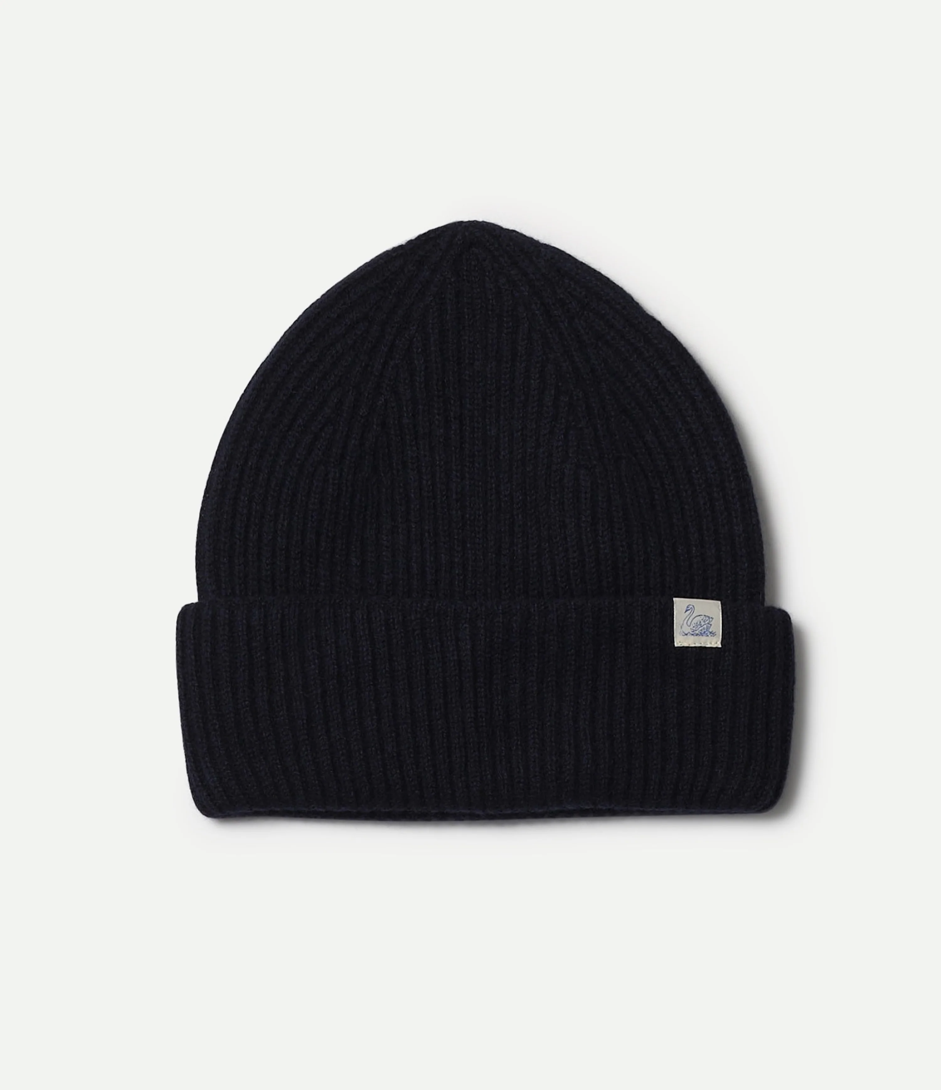 Ribbed Merino Wool-Cashmere-Silk Beanie
