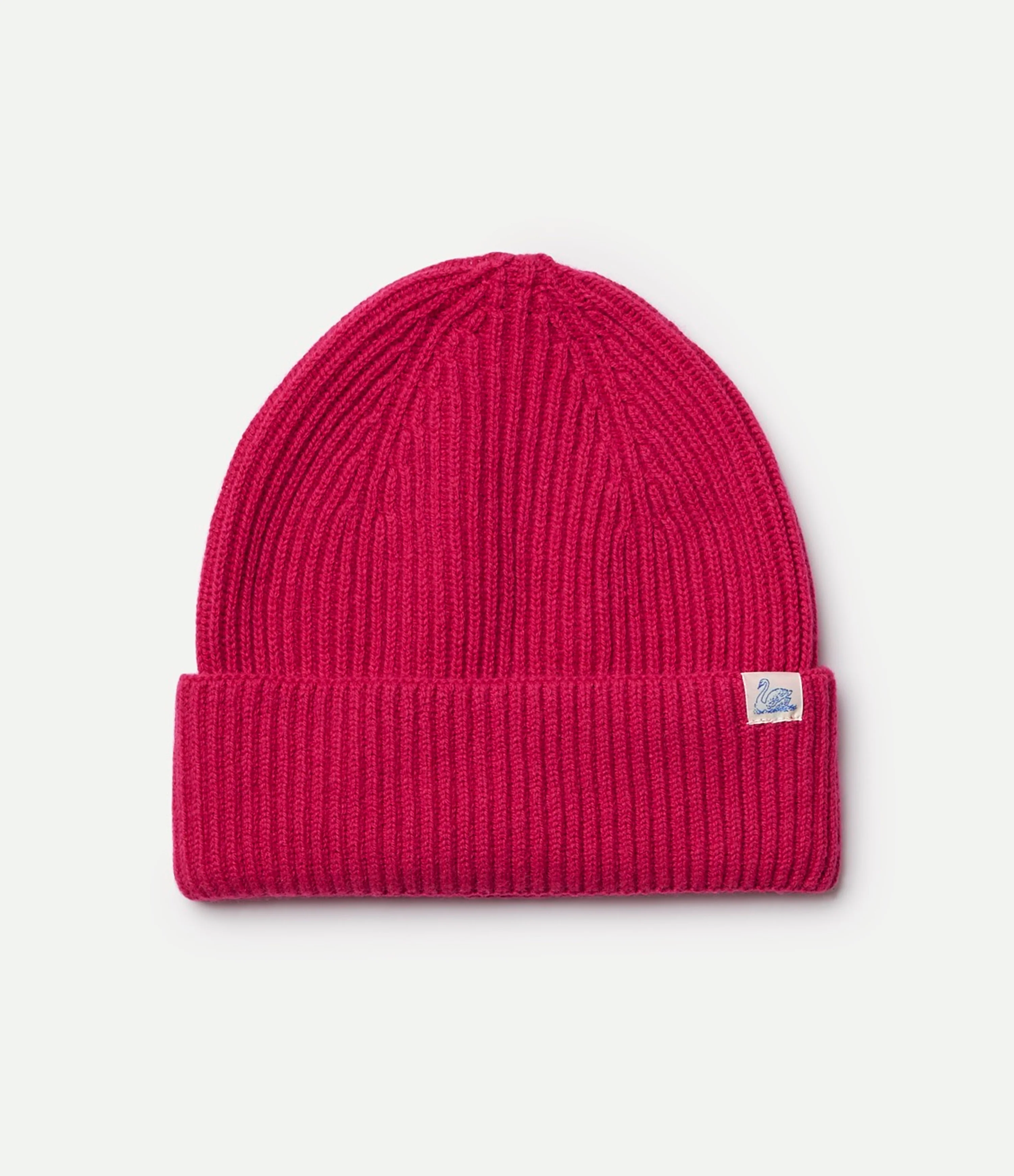 Ribbed Merino Wool-Cashmere-Silk Beanie