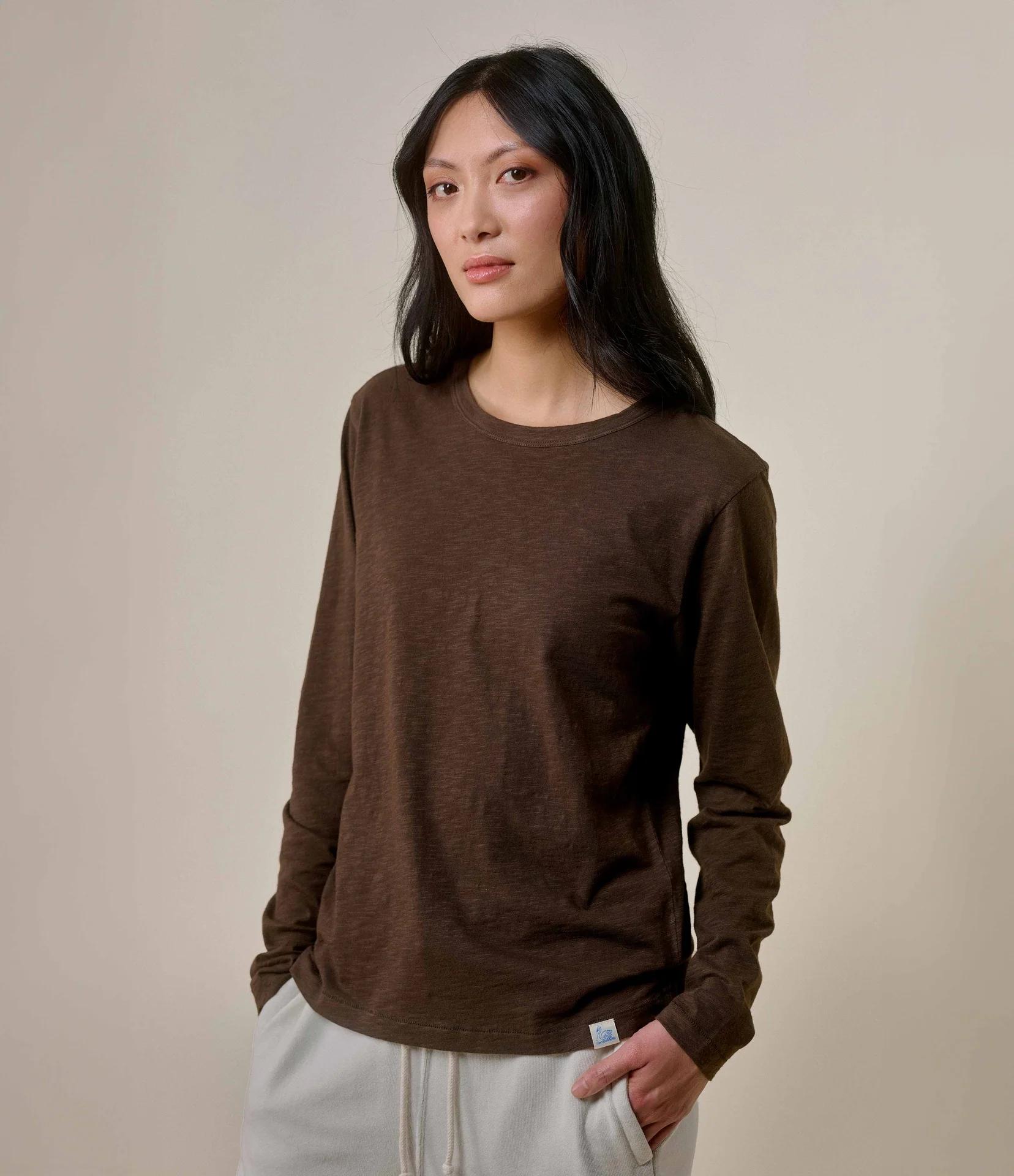 Slub Pima Cotton Women's Longsleeve