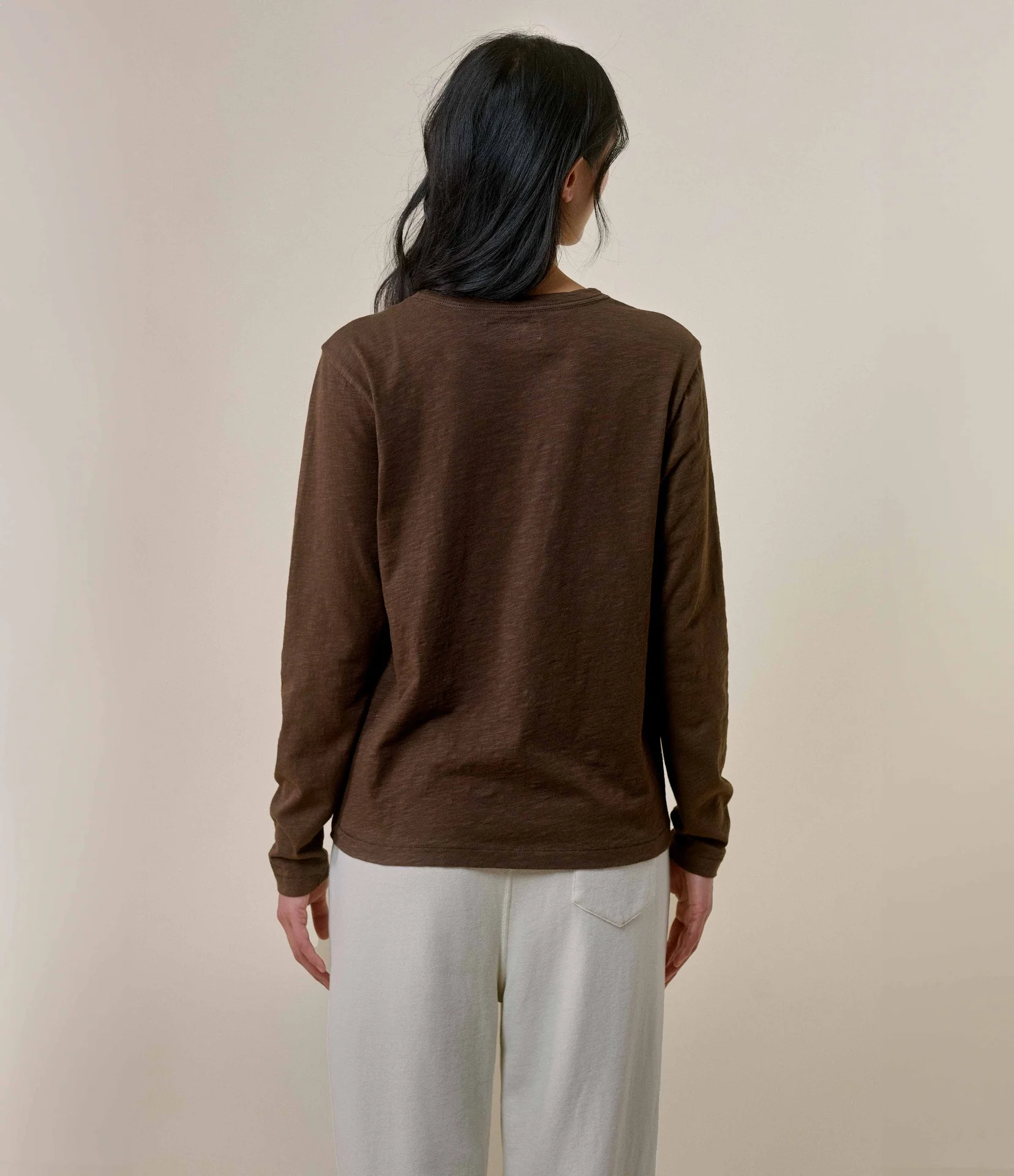 Slub Pima Cotton Women's Longsleeve - Image 3