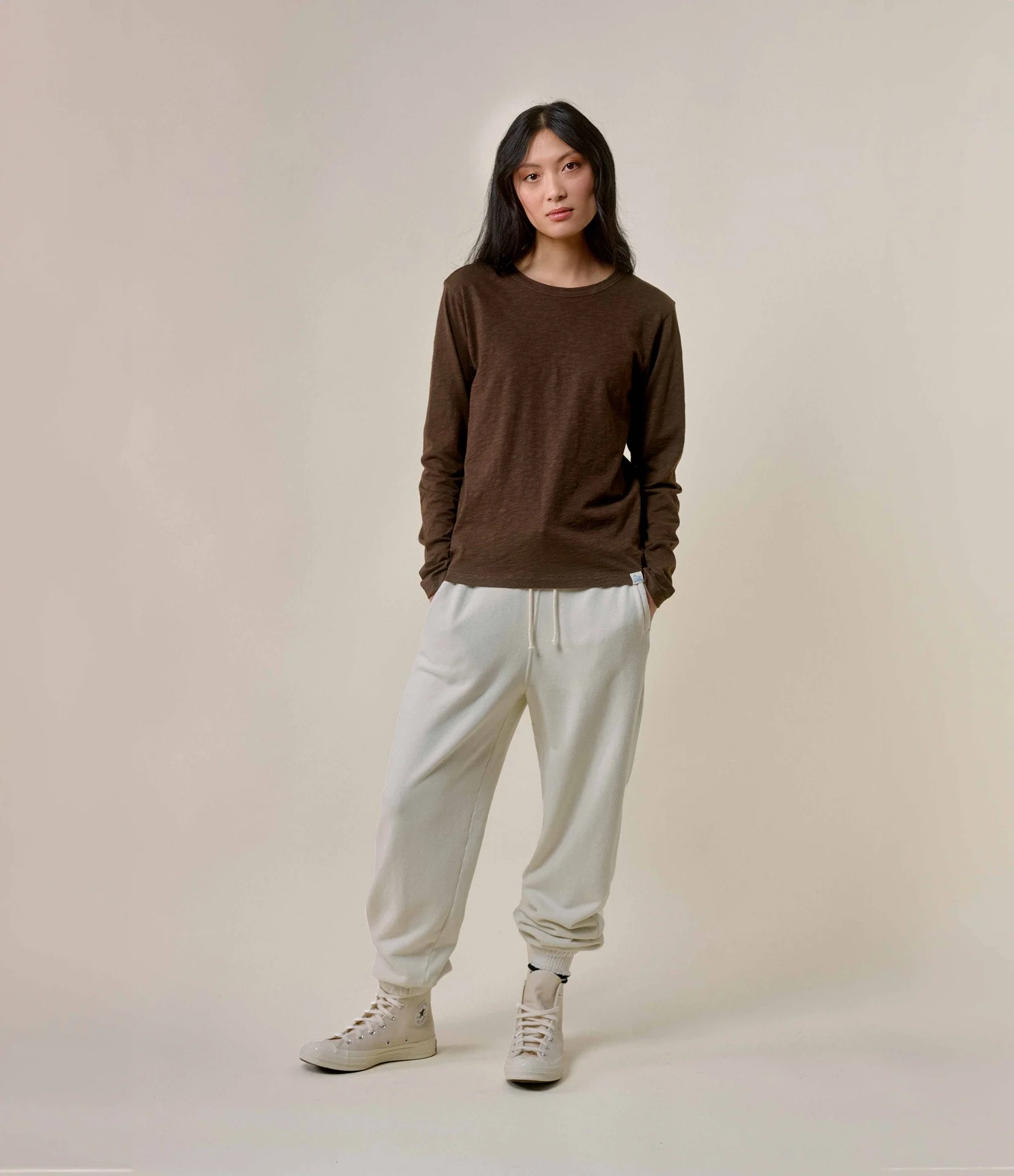 Slub Pima Cotton Women's Longsleeve - Image 4