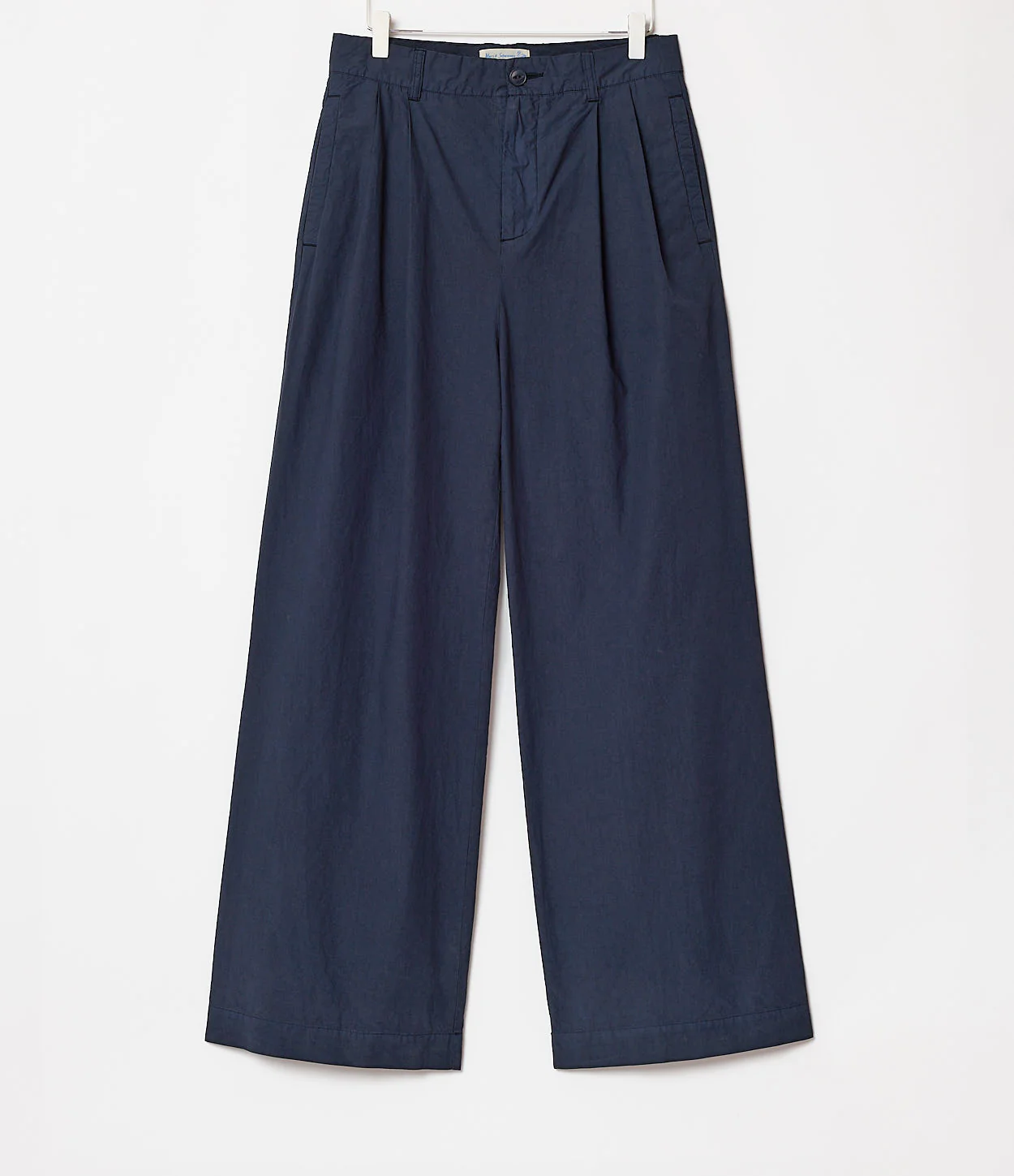 Marlene Style Pleated Cotton Poplin Women's Pants - Image 2