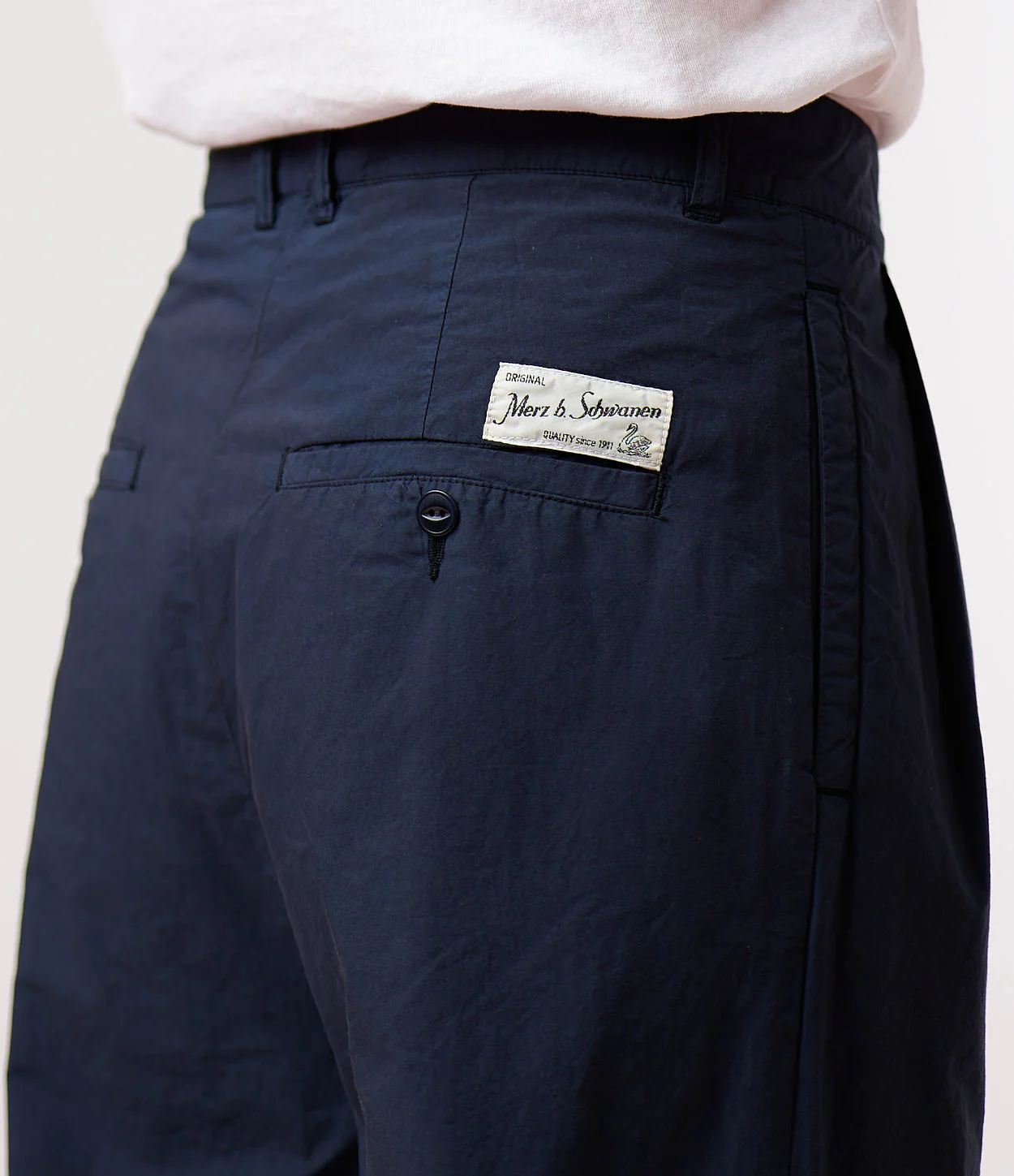 Marlene Style Pleated Cotton Poplin Women's Pants - Image 3