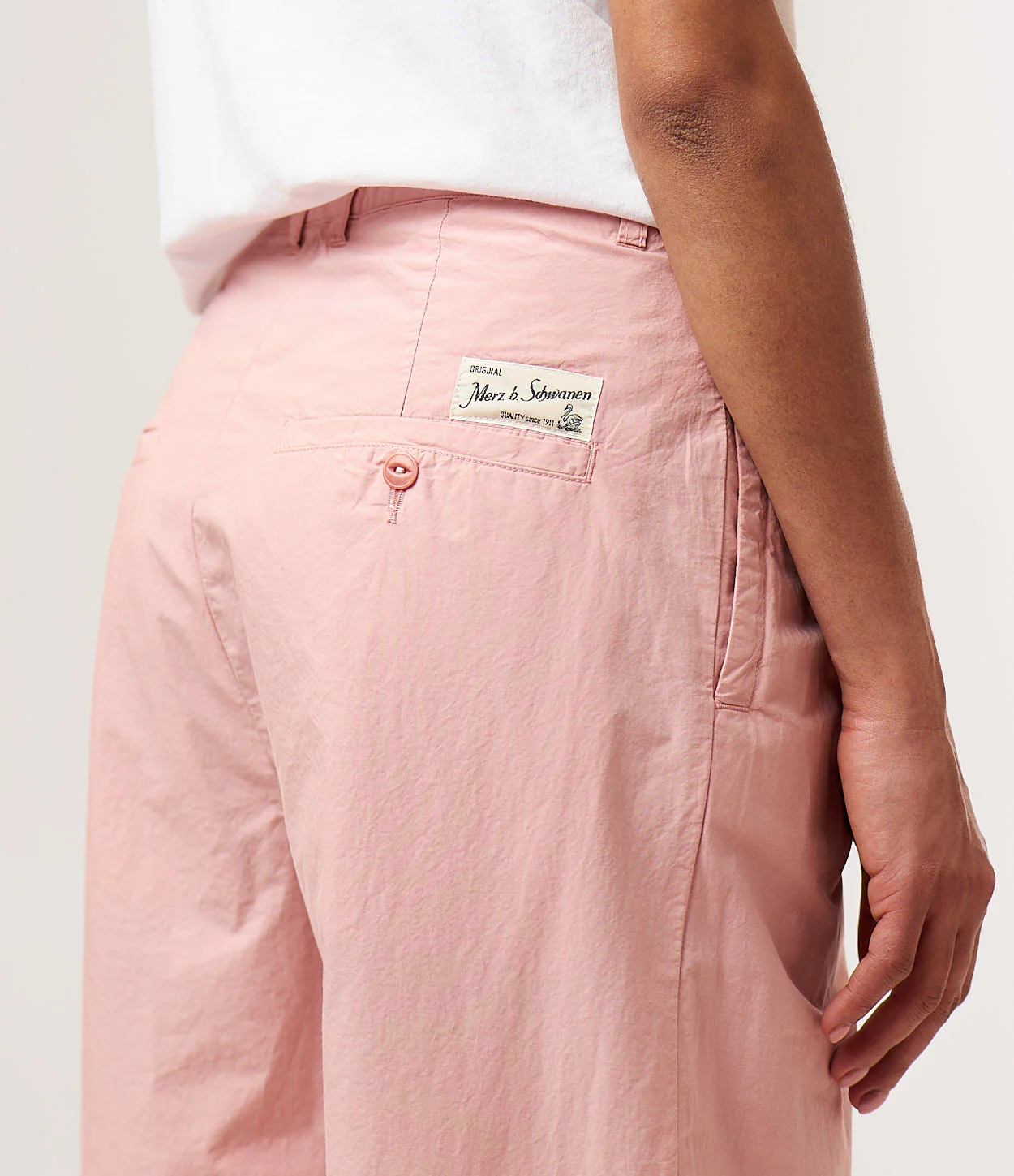 Marlene Style Pleated Cotton Poplin Women's Pants - Image 3
