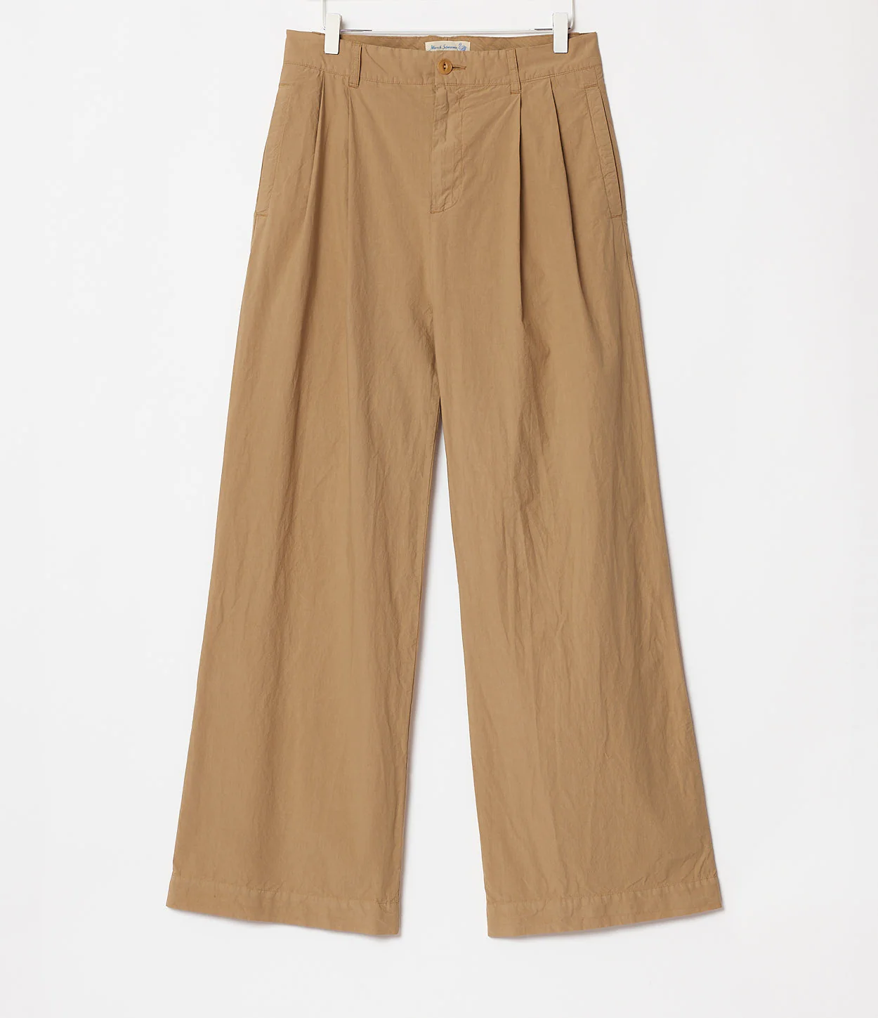 Marlene Style Pleated Cotton Poplin Women's Pants - Image 2