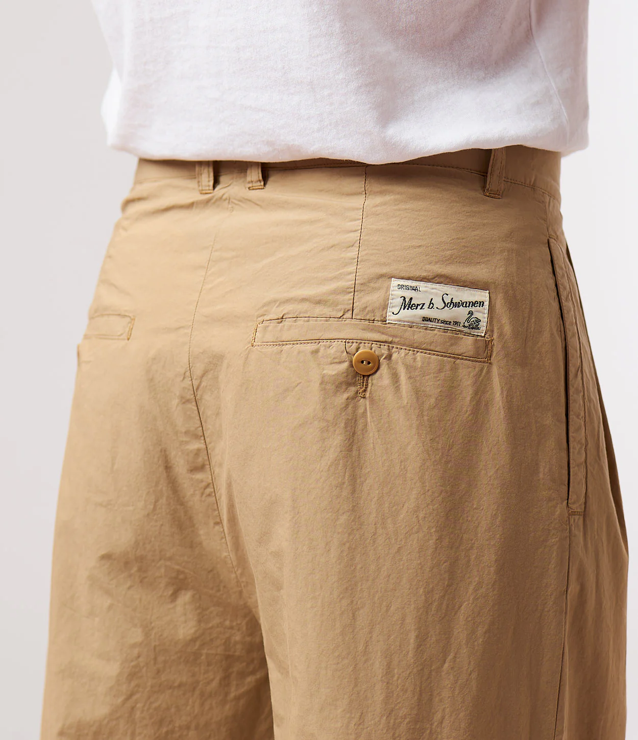 Marlene Style Pleated Cotton Poplin Women's Pants - Image 3