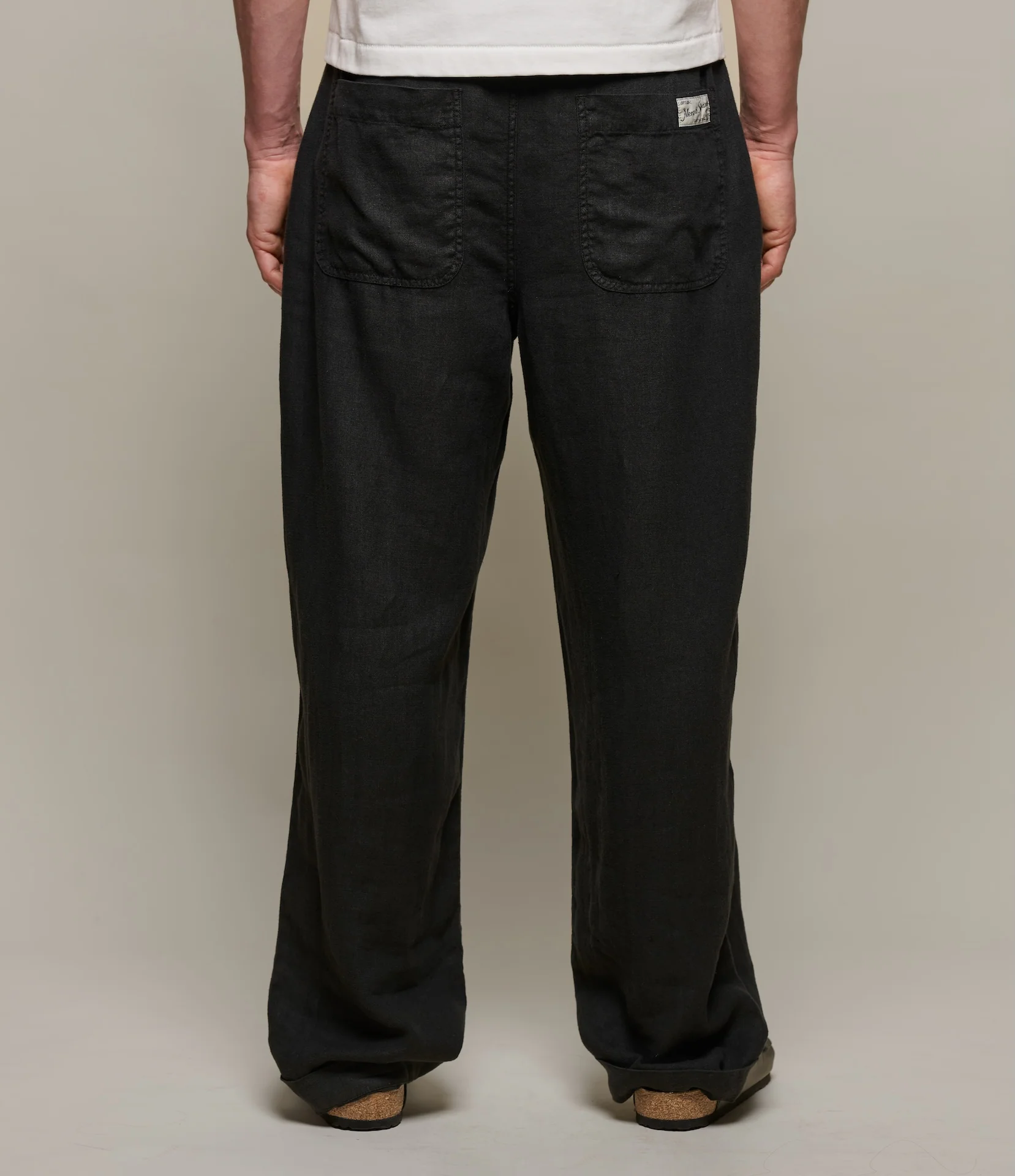 Worker's Linen Drawstring Pants - Image 8