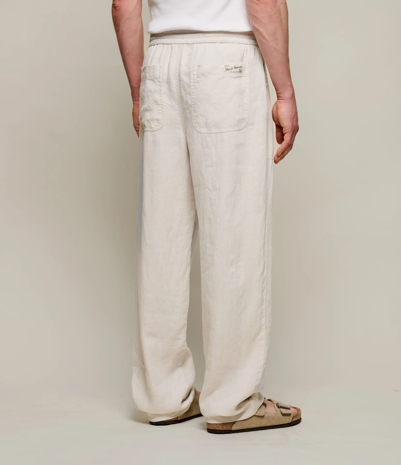 Worker's Linen Drawstring Pants - Image 6