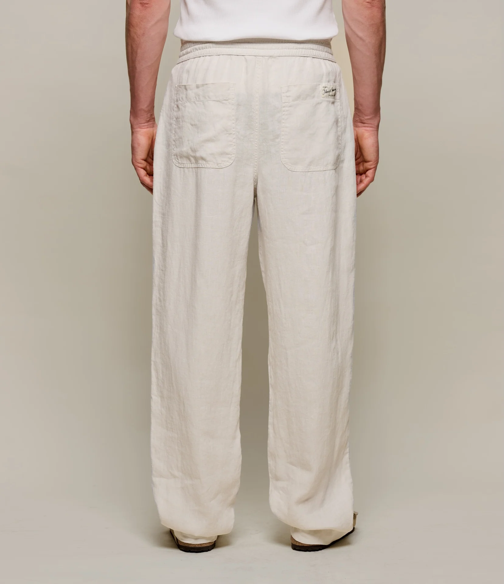 Worker's Linen Drawstring Pants - Image 7