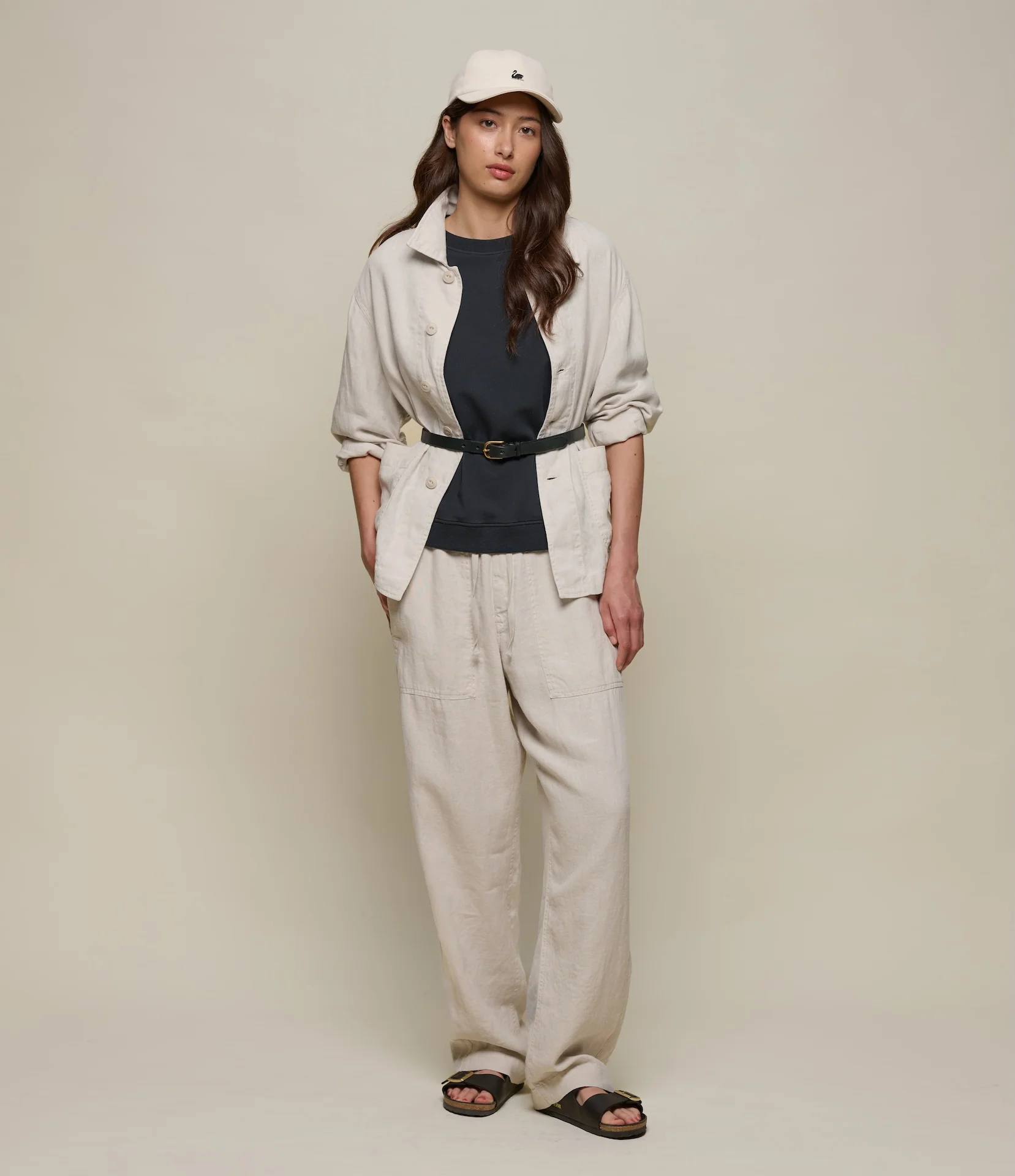 Worker's Linen Drawstring Pants - Image 9